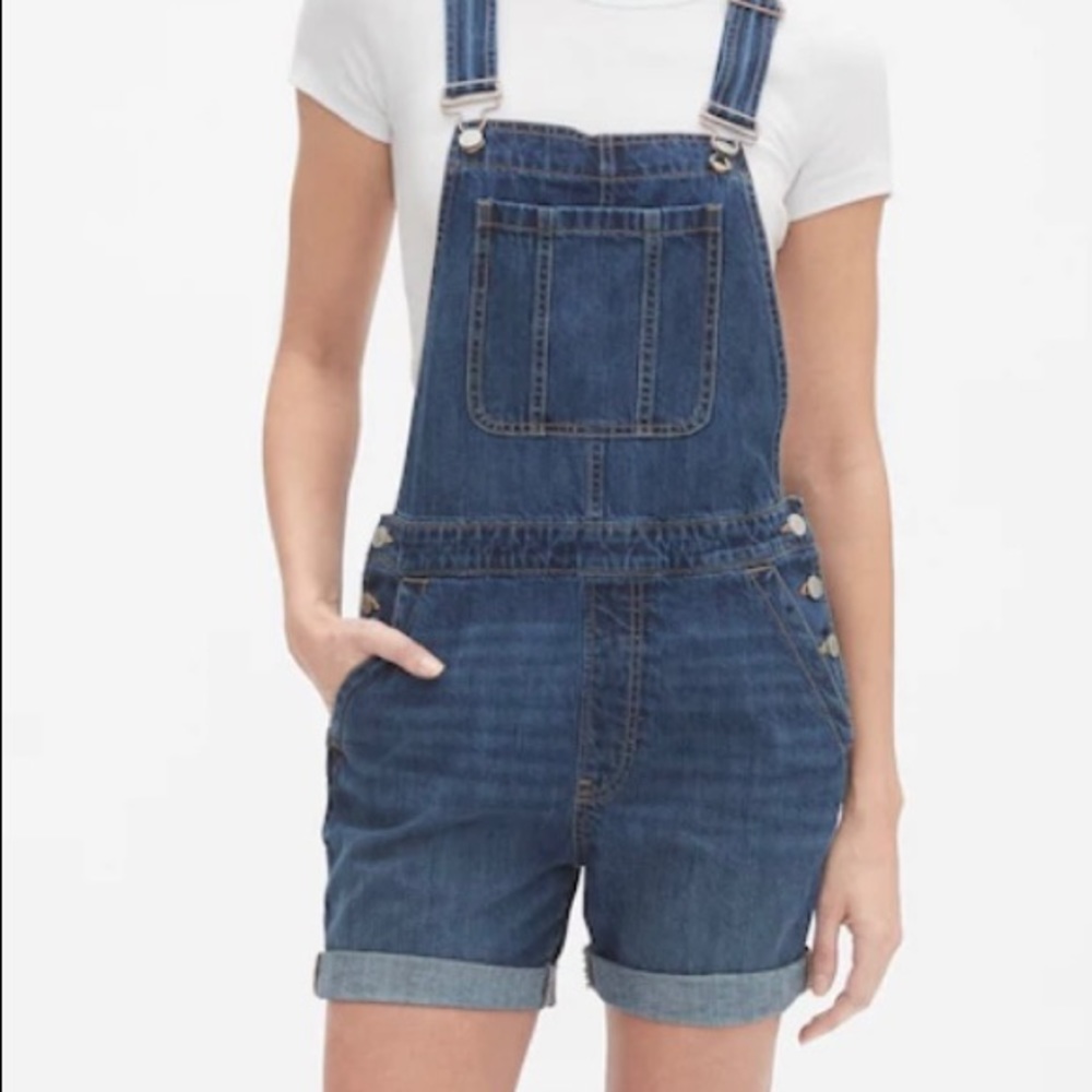 gap demin short overalls